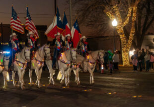 A cowboy Christmas 2025 parade