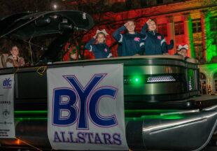 A cowboy Christmas 2025 parade