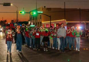 A cowboy Christmas 2025 parade