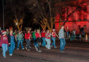 A cowboy Christmas 2025 parade