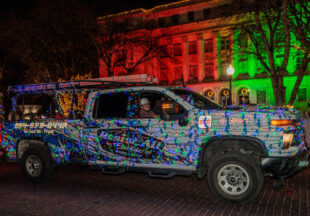 A cowboy Christmas 2025 parade