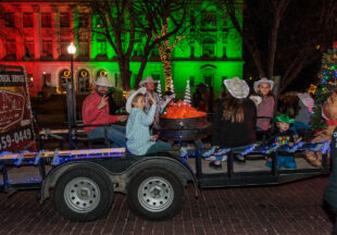 A cowboy Christmas 2025 parade