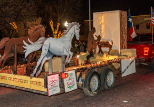 A cowboy Christmas 2025 parade