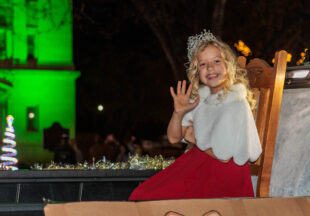 A cowboy Christmas 2025 parade