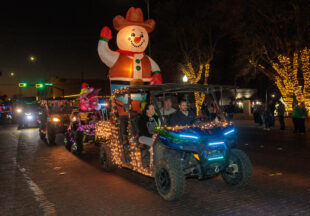 A cowboy Christmas 2025 parade