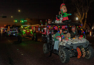 A cowboy Christmas 2025 parade