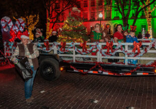 A cowboy Christmas 2025 parade