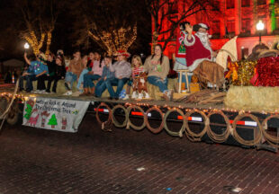 A cowboy Christmas 2025 parade