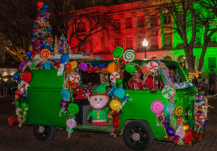 A cowboy Christmas 2025 parade