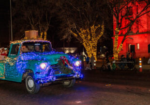 A cowboy Christmas 2025 parade