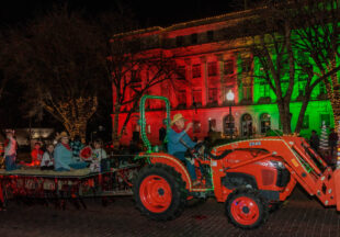 A cowboy Christmas 2025 parade