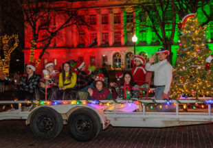 A cowboy Christmas 2025 parade