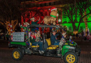 A cowboy Christmas 2025 parade