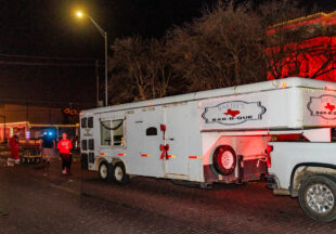 A cowboy Christmas 2025 parade