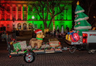 A cowboy Christmas 2025 parade