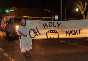 A cowboy Christmas 2025 parade