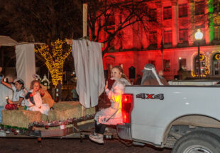 A cowboy Christmas 2025 parade