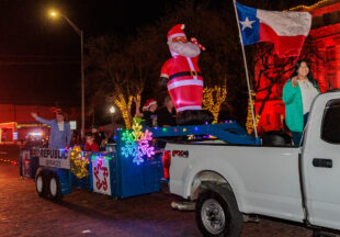 A cowboy Christmas 2025 parade