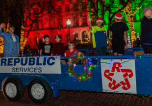 A cowboy Christmas 2025 parade