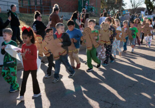 East Elementary Christmas Parade and Caroling at the park