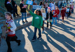 East Elementary Christmas Parade and Caroling at the park