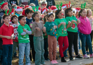 East Elementary Christmas Parade and Caroling at the park