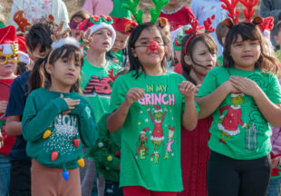 East Elementary Christmas Parade and Caroling at the park