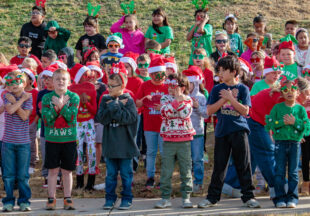 East Elementary Christmas Parade and Caroling at the park