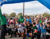 South Elementary students hit the streets for annual Turkey Trot race, after weather delay