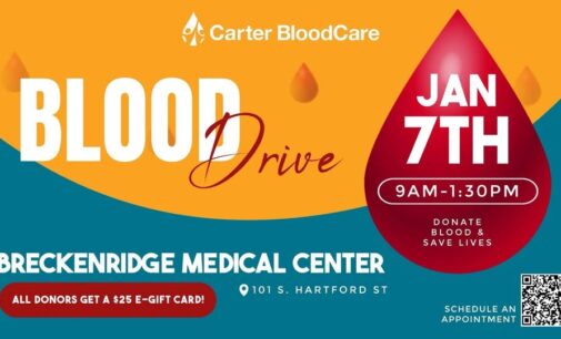 Stephens Memorial Hospital, Carter BloodCare to host blood drive on Wednesday, Jan. 7