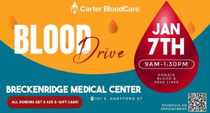 Stephens Memorial Hospital, Carter BloodCare to host blood drive on Wednesday, Jan. 7