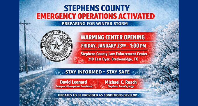 Breckenridge and Stephens County prepare for winter storm