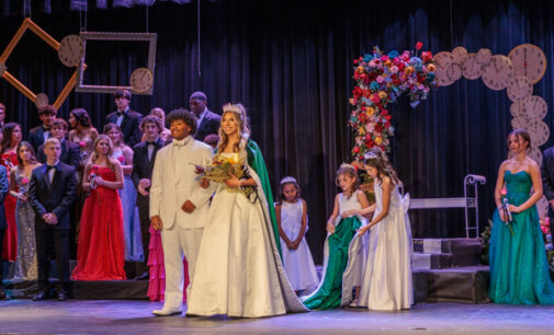 Lane Bartoskewitz crowned 2026 Buckaroo Queen by Great Lord Chamberlain Christian Flores