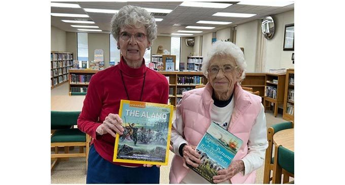 DRT members donate Texas history books to Breckenridge Library