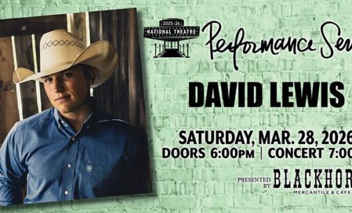 David Lewis to close out National Theatre’s 2025-26 Performance Series on Saturday, March 28