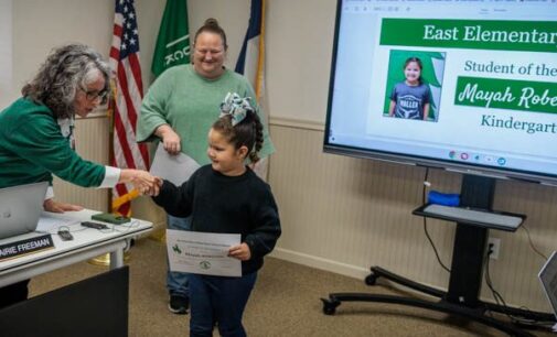 Breckenridge school board honors March students, staff of the month