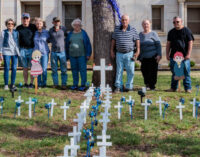 Courthouse display raises awareness for Child Abuse Awareness Month in Stephens County