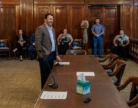 Co-workers, friends and family show appreciation for outgoing Stephens County Judge Michael Roach