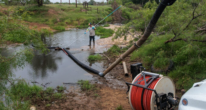 City of Breckenridge cleaning up sewage discharge at Gunsolus Creek