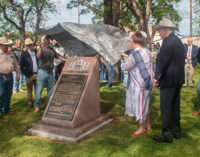 Stephens County unveils ‘Alamo Letter’ monument, celebrates courthouse’s 100th anniversary