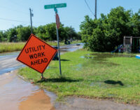Fiber-optic company hits water line on South Jackson, according to public works director; city crews work to repair line