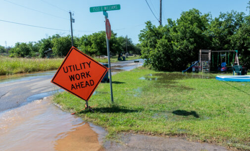 Fiber-optic company hits water line on South Jackson, according to public works director; city crews work to repair line