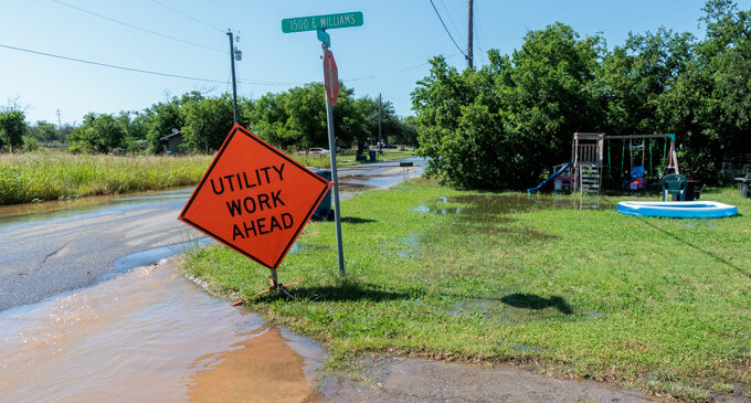 Fiber-optic company hits water line on South Jackson, according to public works director; city crews work to repair line