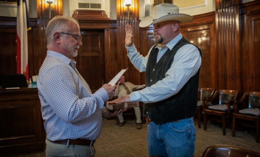 Shockley sworn in as Stephens County Constable