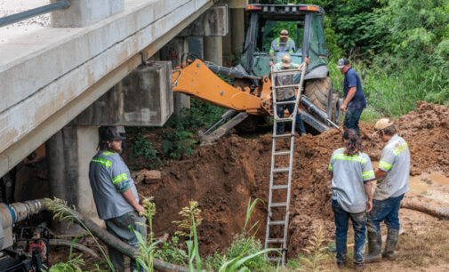 Line break on banks of Gunsolus Creek leads to water outage for east side of Breckenridge, crews working to make repairs