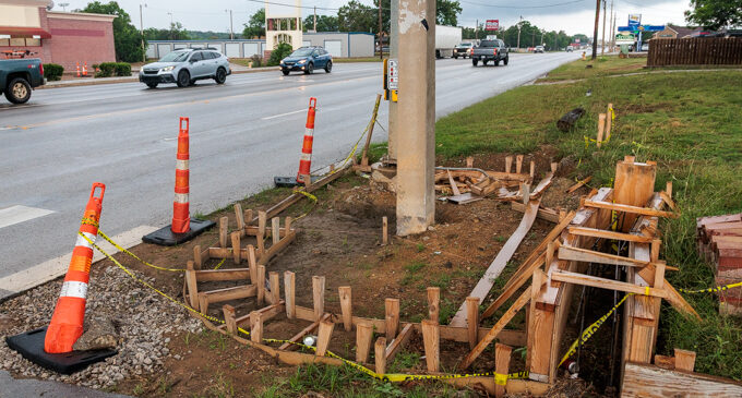 TxDOT project stalls, leaving Breckenridge with unfinished sidewalks, blocked crosswalk signals