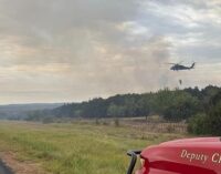 Smoke from Ross Fire drifts into Stephens County as firefighters continue to battle wildfire