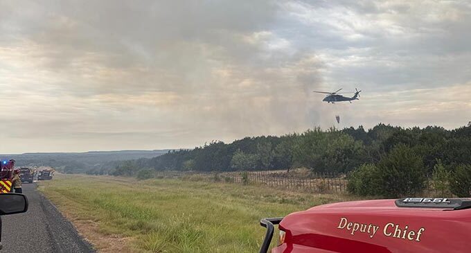 Smoke from Ross Fire drifts into Stephens County as firefighters continue to battle wildfire