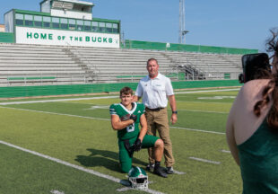Pictures, football and watermelon at 2026 Buckaroo Watermelon Scrimmage