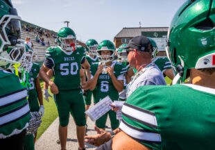 Pictures, football and watermelon at 2026 Buckaroo Watermelon Scrimmage